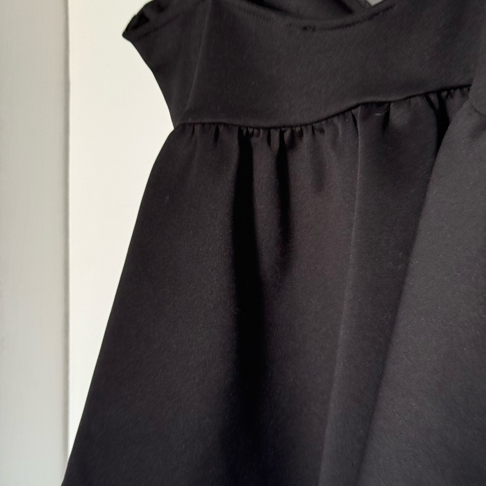 Black Peplum Spaghetti Strap Top - Picture 3 of 3
